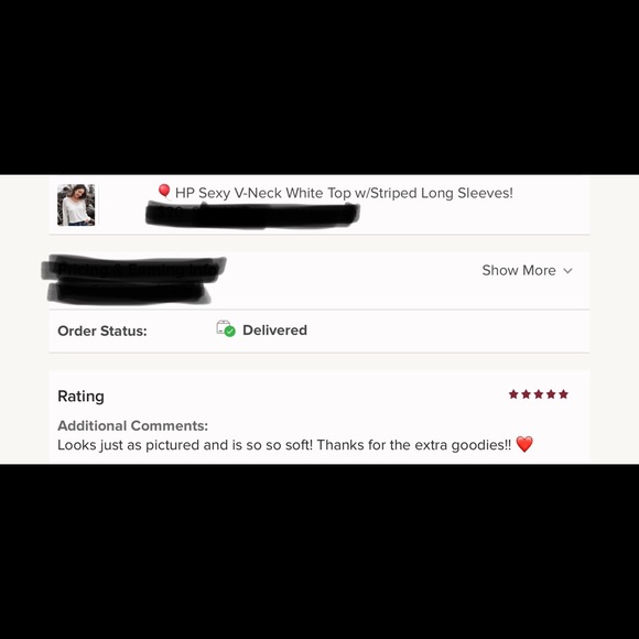 Sexy V-Neck White Top w/Opaque Striped Sleeves! - Picture 9 of 9